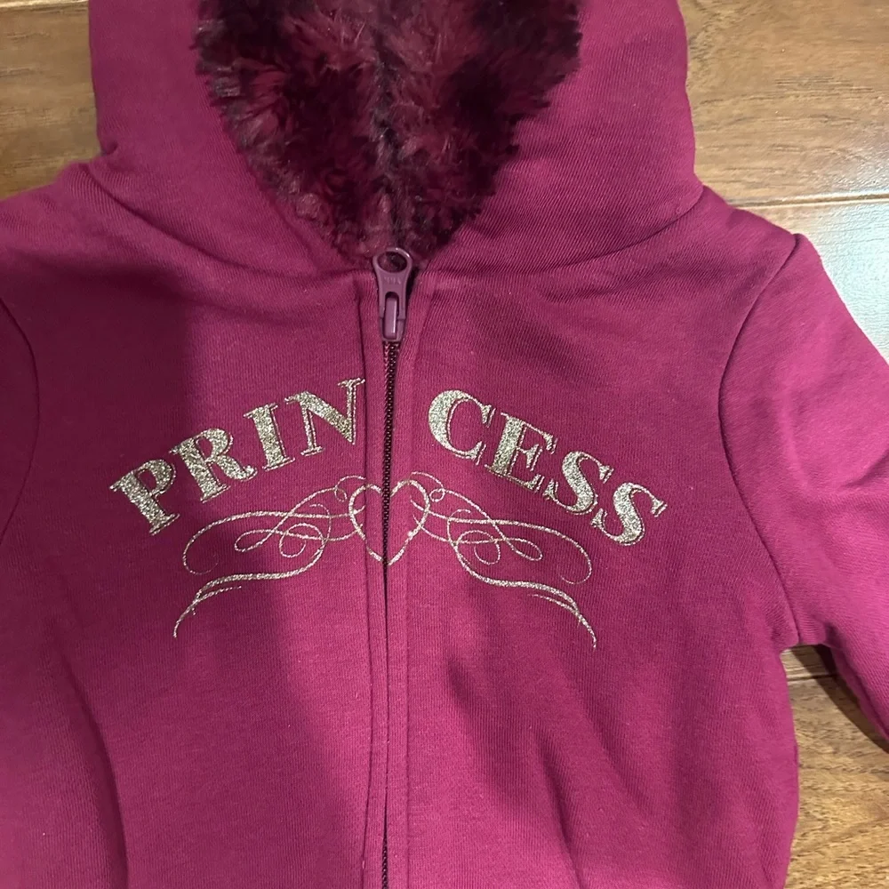 12-18 month girls princess fleece lined hoodie